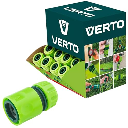 VERTO Schlauchverbinder 1/2 30 Stück -Gartenschlauch Anschluss | Einfache Montage, Für die Gartenbewässerung, Für die Garten Bewässerung, Hohe Qualität