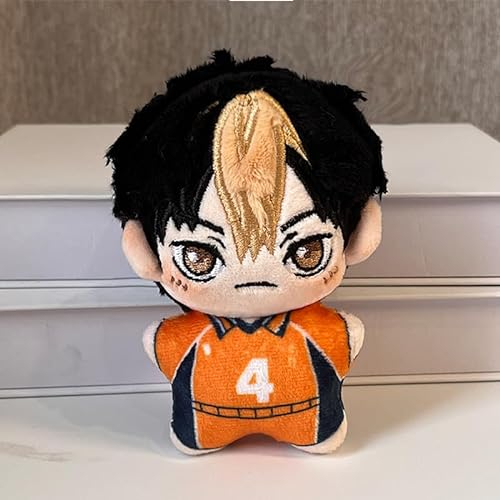 Haikyuu Hinata Shoyo/Tobio Kageyama Plüsch Anime Stofffigur Niedliche Cartoon-Figur Wurfkissen Tasche Anhänger Home Sofa Dekoration 12 cm