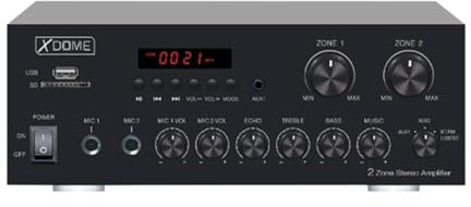 AMPLIFICATORE AUDIO BLUETOOTH/FM / MP3 200W 2 ZONE
