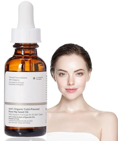 100% Organic Rose Seed Oil,Rosehip Oil for Face,Rose Essential Oil,Body Oil for Women,Anti Aging Serum for Face,Organic Rosehip Oil,Rose Hip Oil for Skin,Rosehip Seed Oil for Face,Skin, Hair, Nails