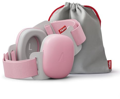 Alpine Muffy Baby Confort – Cascos Bebe Antiruido – Certificado CE & ANSI – Diadema Única Para Un Ajuste Seguro Y Cómodo – Protección Auditiva Ajustable Hasta 48 Meses – Atenuación De 24 dB, Rosa