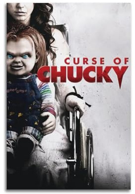 Zamou Leinwandposter Curse of Chucky, Wandkunst, dekoratives Wohnzimmer-Poster, Schlafzimmer-Poster, 30 x 45 cm, ungerahmter Stil