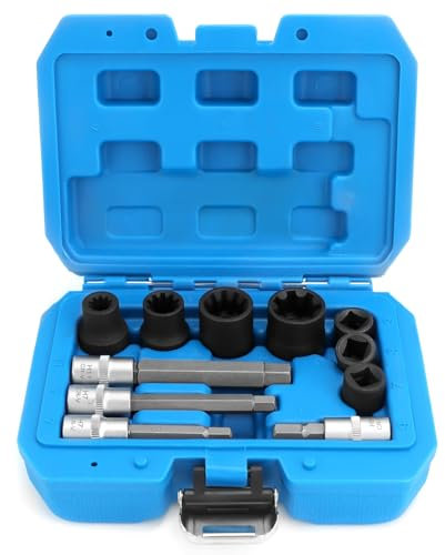 QWORK® 11 Pezzi Set di Alta qualità Inserto per Pinza del Freno Compatibile con Audi, Porsche, Mercedes-Benz, Ford, BMW, Alfa Romeo