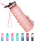MEITAGIE Water Bottle with Straw - Large 1 Litre BPA Free Sport Water Bottle with Time Markings -Leak Proof Gym Bottle with Filter- Ideal for Gym, Sports & Outdoors
