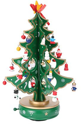 CAFIEDR Hemu Spieluhr, Weihnachtsbaum, Uhrwerk-Design, Klassische Spieluhr