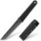 TIMKOSS Outdoor Jagdmesser Survival Camping EDC Taschenmesser mit Scheide Kydex, Scharfes Überlebensmesser für Wandern und Angeln, Feststehende Edelstahl Klinge (Schwarz)