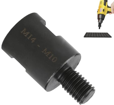 Düse für Schleifmaschine, M10 bis M14 Driver Cutter Shaft Zubehör, Winkelschleifer Adapter, Winkelschleifer Bohrer, Driver Cutter Shaft Zubehör für Metall zum Entgraten von Metall
