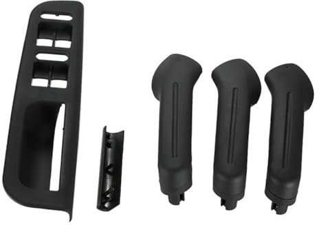 Poignée De Porte Avant Arrière Gauche Droite Noire Golf 4 MK4 1999-2004 Style Fiber De Carbone 3B1867171E(Black)