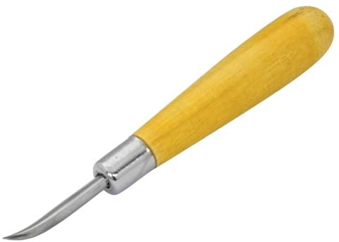 Bruñidor Curvado con Mango de 1,5 cm para Engaste de Piedras en Joyería
