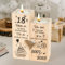 Seutgjie Geschenk 18 Geburtstag Mädchen Junge Kerzenständer Holz Deko Personalisiert 2007 bis 2025 für Mädchen, Schwestern Tochter und Freundin Coole Geschenkideen