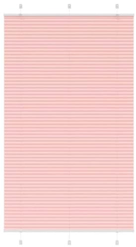 vidaXL Estor Plisado Rosa 120x200 cm Tela Ancho 119,4 cm Poliéster, Estor Plisado para Ventana, Estor Plisado para Ventana, Estor Tipo acordeón para Ventana