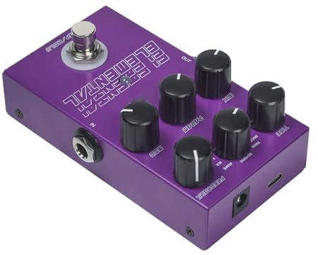 Digitales Delay-Pedal mit 9 Effekten, Knopfsteuerungs-Gitarrenpedal, Metallgehäuse, Typ-C-Power-Ply, 6,35-mm-Eingangsausgang – Gitarren-Delay-Pedal mit Delay-Pedal-Effekt.