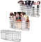 3 Pcs Rangement Maquillage Organisateur, 3 Fente Acrylique Rangement Maquillage Pinceaux, Organisateur Maquillage Transparent, Cosmétique Rangement pour Pinceaux, Eye-Liner, Rouge à Lèvres