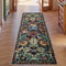 TUKDAK Hallway Runner Rugs Black 60×180cm, Birds Kitchen Carpet Runner with non-slip Rubber backing, Washable Long Hall Carpet Floor Mat for Entryway Bedroom Laundry Living Room Non Shedding