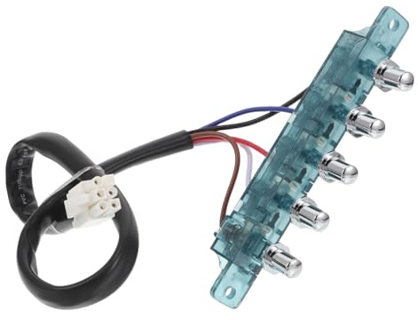 SOIMISS Interruptor De Repuesto Para Campana Extractora, Botón De Control De 5 Teclas, Compatible Cocinas Domésticas, Restaurantes y Hoteles, Fácil Instalación, Materiales De Hierro y Plástico