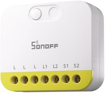 SONOFF MINI DUO-L Interruttore Zigbee Smart – Senza Filo Neutro, Zigbee 3.0, Doppio Canale, Design Compatto, Compatibile con Alexa, Google Home