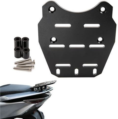 APEBAZY Porte-Bagages Arrière pour Moto PCX 125 150 2014 2019(Noir) | Porte-Bagages pour Moto en Alliage d'aluminium CNC Support de Porte-Bagages