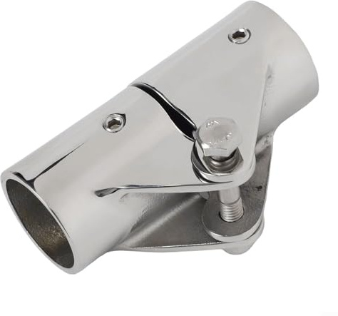 Connettore per tubo barca con raccordo pieghevole girevole in acciaio inox 316 (25 mm)