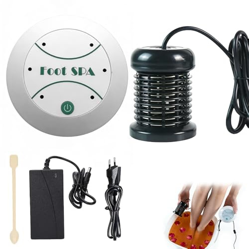 Ionen Fußbad, Elektrolyse Fussbad Entgiftung, Detox fußbad Set, Tragbare Ionic Foot Spa Bath Machine, Ionen-Fuss-bad-System für Fördert die Durchblutung, Verbessert Schlafqualität (ohne Becken)