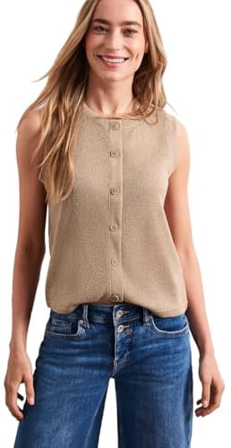 Street One Leichte Weste mit Glitzer Timeless beige 46