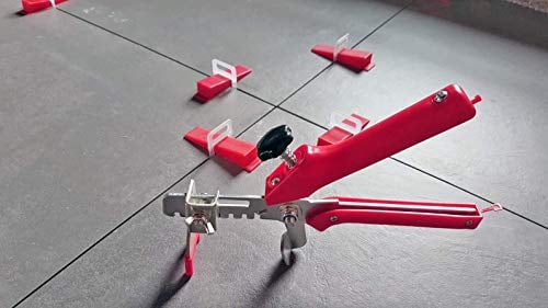 1 Zange Das GÜNSTIGE Fliesen Nivelliersystem Zange Keile Zuglaschen einzeln oder im Set 1mm 1,5mm 2mm 2,5mm 3mm Stückzahl frei wählbar Mega-Auswahl an Variationen (1 Zange, Nivellierzange)