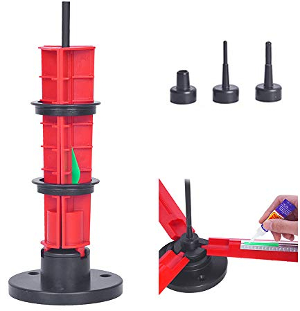 SHARROW Befiederungsgerät Pfeil Fletching Jig Zylindrische Pfeilfedern Werkzeug Kleben DIY Pfeil für Multi-Size Pfeil Bogenschießen Jagd