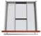 Blum Orga-Line Besteckeinsatz Facheinteilungs-Set KB 450-599mm, NL 450mm, grau