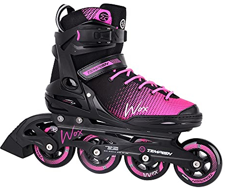 Tempish Wox Fitness Inline Skates Damen I Optimaler Halt & bequemer Komfort I Fitness & Freizeit Inliner I Schwarz/Pink, 40