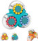 Rotierender Fingerwürfel Intelligenz Spiele Magic Bean Würfel Spielzeug,Finger Puzzle Kugelklassifizierungsspiel,IQ Game Spinnende magische Bohnen Dekompression Puzzle Toys für Kinder Teens Erwachsene