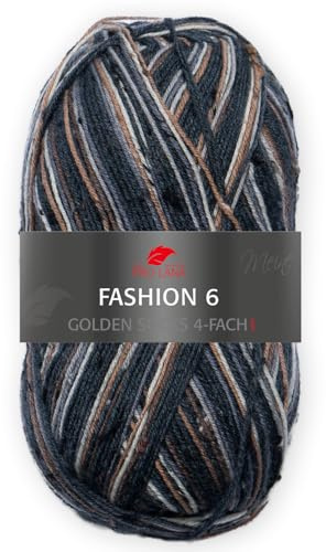 Pro Lana Golden Socks 4-fach Fashion 6 698 - Anthrazit/Grau/Braun/Beige