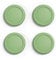 eXtremeRate PlayVital Thumb Grip Covers for Nintendo Switch, Joystick Covers for Nintendo Switch Lite, Silicone Analog Cover Thumbstick Grips for Switch OLED Joycon - Matcha Green