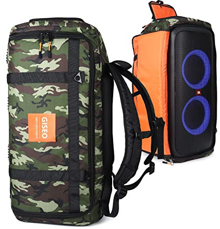 GISEO Taschen für JBL Partybox Bluetooth-Lautsprecher, Tragetasche, tragbare Tasche für JBL Partybox-Serie, Bluetooth-Party-Lautsprecher für JBL Partybox 310, Camouflage