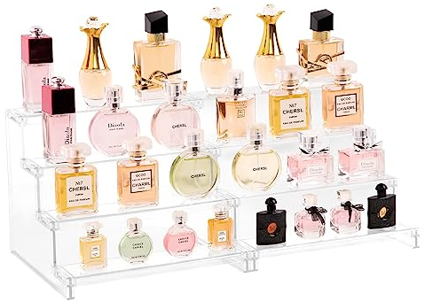 Lifewit 4-stufiger klarer Organizer Display-Ständer, 2er-Pack Kunststoffständer für Präsentation,Plastik-Organizer für Figuren/Cupcakes/Desserts/Schreibtischständer zum Ordnen und Dekorieren