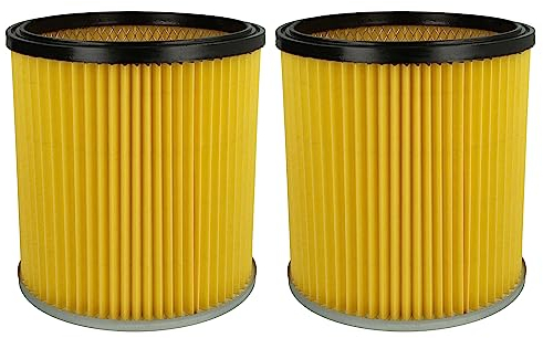 vhbw 2x filtre à cartouche compatible avec Kärcher NT 301 (1.722-121.0), NT 351 aspirateur - Filtre plissé, papier