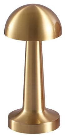 Générique Lampe de table Or sans fil à commande tactile, forme de champignon rechargeable, étanche,Lampe de bureau, lumières décoratives LED pour restaurant, bar,bureau,etc