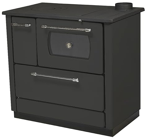 Küchenofen Holzherd Küchen Herd Gusseisen 7,9KW BimSchV2 EEK A+ Anthrazit