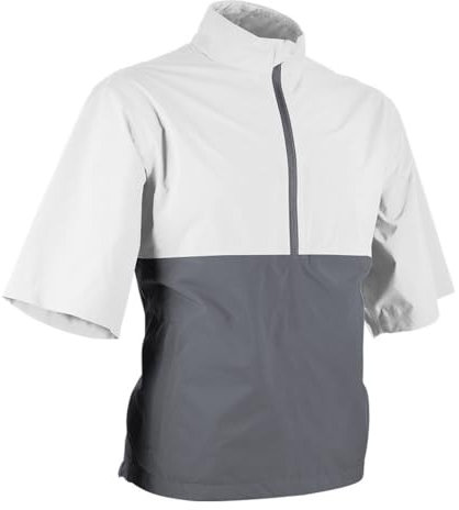 Sun Mountain - Pull coupe-vent imperméable Monsoon - Blanc/Cadet