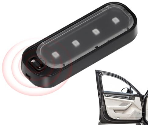 Maodom Door Open Warning Lamp - Wiring-Free Car Door Opening Wireless Sensor Light, Decorative Lights Car Pathway Lights for Anti Rear-End Collision