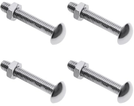 YINETTECH 4pcs Basin Stay Stopper Home Washbasin Stopper Bathroom Basin Limiter M6 Threaded Brass Chrome Plated Limiter Kitchen Sink Replacement Part