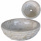 FOZICV Waschbecken Creme 40x40x15 cm Marmor Spülbecken Rund Waschbecken Rund Waschbecken Marmor Waschtisch Marmor Aufsatzwaschtisch Washbasin Lavabo Aufsatzbecken