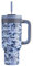 POWCAN Camo Tumbler mit Griff, 2-in-1-Strohhalm und Trinkdeckel, auslaufsicher, spülmaschinenfest, isolierter Reise-Kaffeebecher aus Edelstahl, hält 34 Stunden kalt, passt in Auto-Becherhalter (Navy