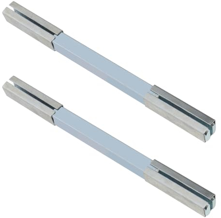 YINETTECH 2 Pezzi 6.9mmx110mm Maniglia Della Porta Mandrino Asta Serratura Della Porta Maniglia Cilindro Della Serratura In Acciaio Solido Perno Di Fissaggio Quadrato Mandrino Barra