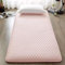 PeKmaR Klappmatratze, tragbare Futon-Matratze, dick, Tatami-Boden-Isomatte, Schlafmatte, volle Größe, aufrollbare Matratze, Liege, Gästebett für Camping-Couch, Rosa, 90 x 200 cm