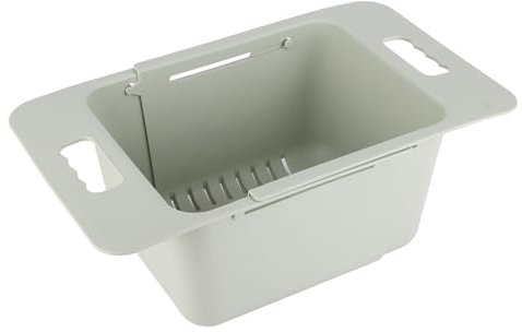 Headerbs Organisateur de Congélateur Coffre Réglable, Panier de Congélateur Coffre, Organisateur de Rangement Réglable en Profondeur, Séparateur de Poubelle Extensible avec Poignée pour