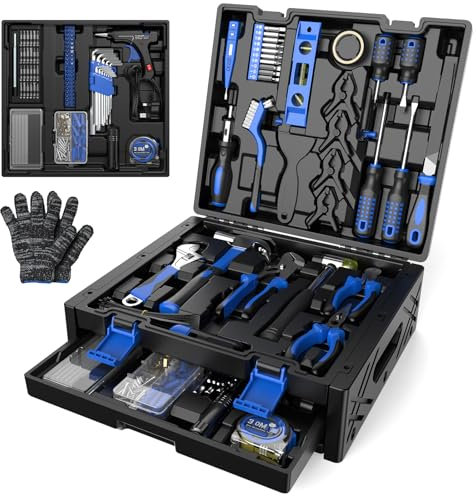 SundpeyPRO Cassetta Attrezzi Completa 326 Pezzi - Valigetta Attrezzi con Cassetto Set Attrezzi da Lavoro per la Casa, Fai Da Te e Carrozzeria, e con Set Cacciaviti Set Pinze