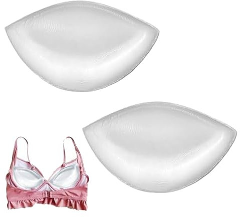 A Pair Silicone Breasts Insert Thicken Chicken Fillet Bra Inserts Transparent Breast Enhancers Pad Breast Forms for Women Lady Girls Bikini Swimsuit