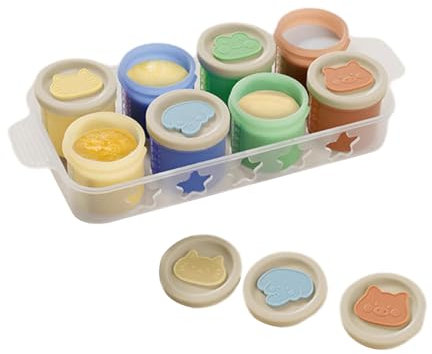 Limtula Preparación Comidas Infantiles Bandeja Congelador Silicona Conveniente Silicona para Bebés Congelador Recipiente Almacenamiento Bandeja para Ocupados