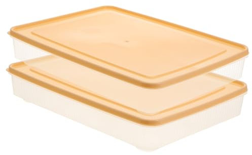 HOMSFOU 2pezzi Per Impilabile Per Frigorifero Scomparti Organizzatore Per e Frigorifero