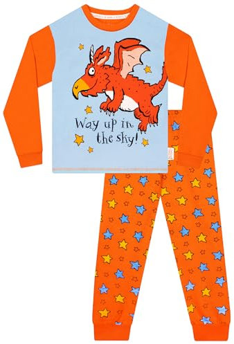 Zog Boys Pyjamas | Long Sleeve Kids Pyjamas | Dragon Boys' Pyjama Sets | Orange 3-4 Years