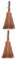 NOLITOY Brown Silk Broom Radiator Brush Flash Dust Magnet Brushes Short Handle Broom Pet Handheld Electrostatic Electric Portable Sweeping Clip Mini Handle